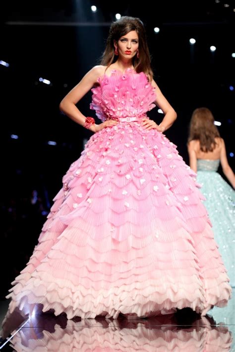 dior pink flower dress